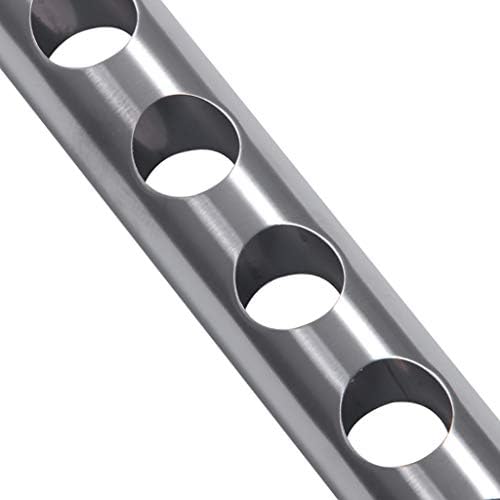 12 Hole Wall-Mounted Wine Rack - Stainless Steel Storage Display