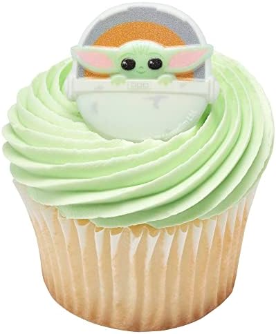 DECOPAC Star Wars The Mandalorian The Child Cupcake Rings - 24 Pack 1