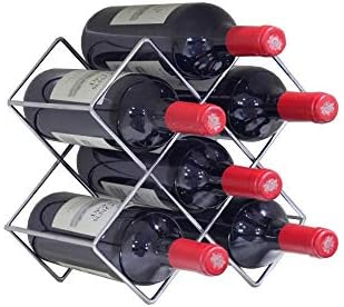 Stackable Wine Racks 6 Slots Iron Art Organizer