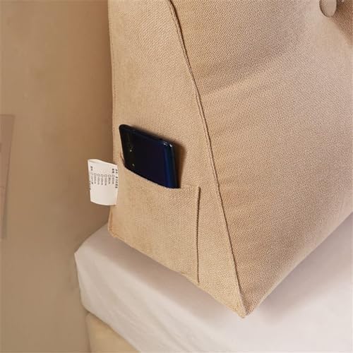 Triangular Headboard Pillow with Velvet Cover
