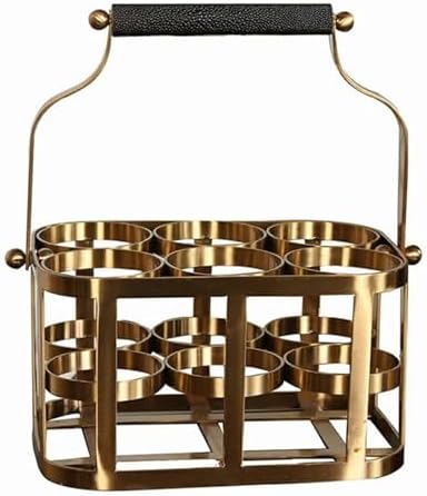 Stylish Freestanding Wine Rack Organizer with 6 Bottles
