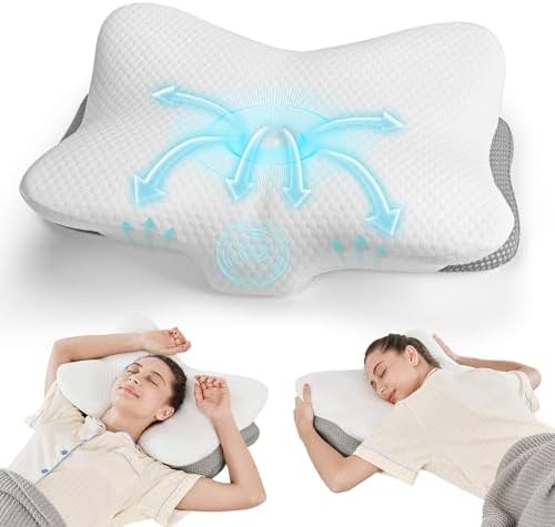 JOYENERGY Ergonomic Cervical Pillow for Neck Pain Relief