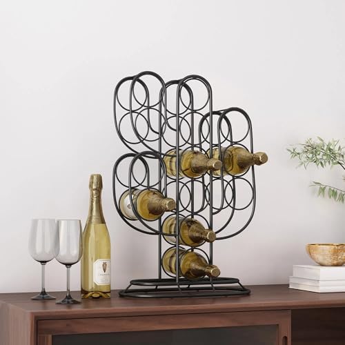 Welpson Tabletop Wine Rack with Cactus Design