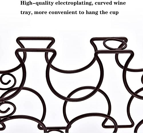 QHCS 6 Bottle Freestanding Wine Rack Wooden