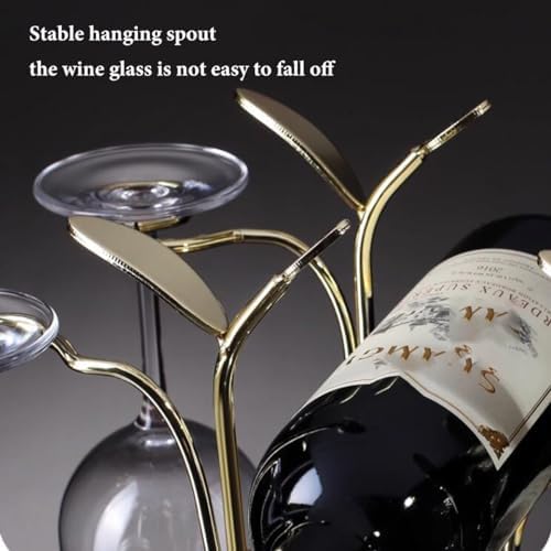 GIZNXBA Metal Wine Rack 6-Bottle Display Stand