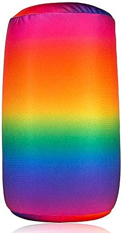 Focustree Squish Microbead Pillow - Rainbow Travel Neck Lumbar Support