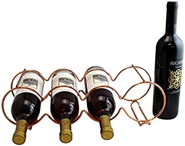 Dependable Industries Rose Gold Wine Rack - 7 Bottle Capacity