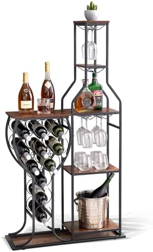 IRCPEN Corner Wine Rack 5 Tier Storage Shelf