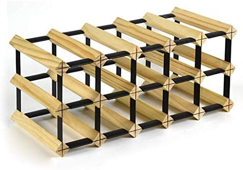 NOBIFT Wooden Wine Rack - 6 Bottle Storage Holder