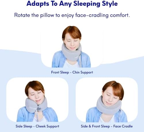 C CUSHION LAB Travel Pillow with 360 Face Cradle