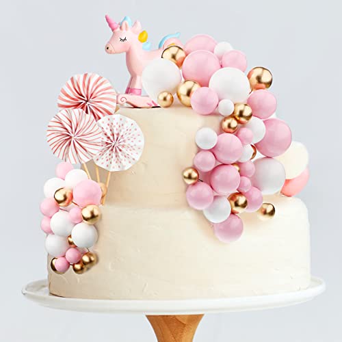 108 Pcs Ball Cake Toppers DIY Foam Balloons for Cakes and Parties