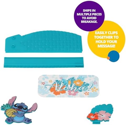 Disneys Stitch Aloha Cake Topper - Personalizable Decoration Set