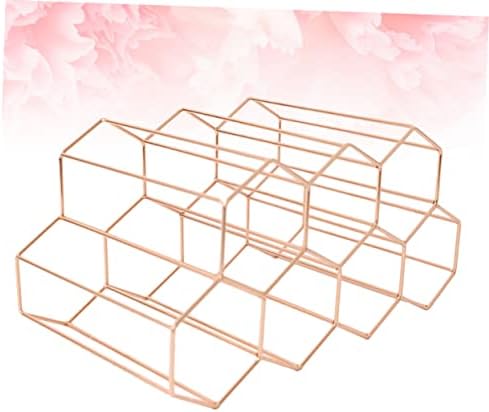 VICASKY Freestanding Rose Gold Wine Rack 7 Bottle Capacity