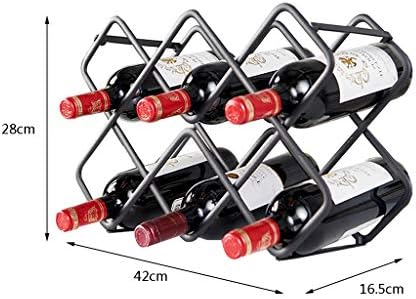 DYPA-AF12 Simple Black Metal Wine Rack