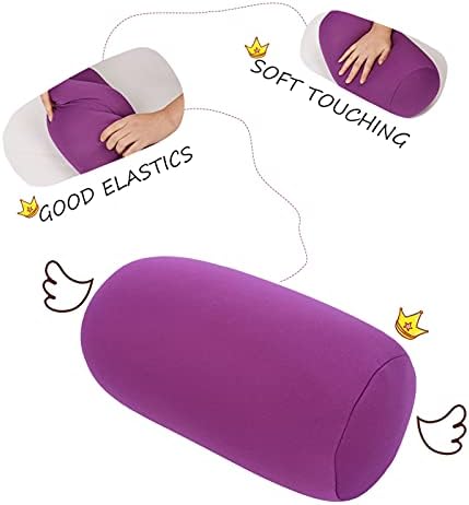 Oceanside Portable Neck Pillow with Microbead Support Purple