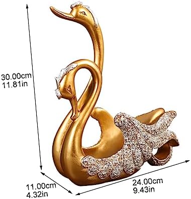 Ciieeo Resin Swan Wine Holder Elegant Display Stand