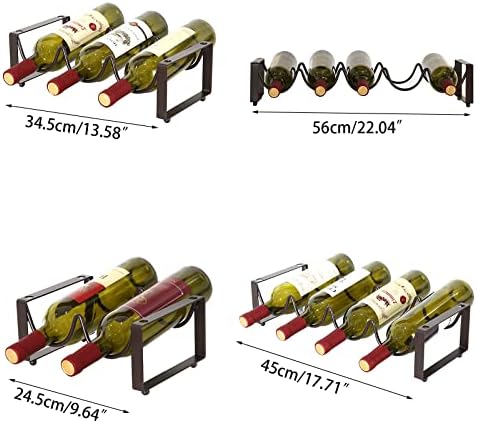 GANYKQ Freestanding Stackable Wine Rack