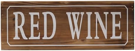Sintosin Rustic Wooden Wine Rack Countertop 16x9 Inch
