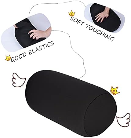TEUOPIOE Roll Pillow with Microbeads for Neck and Travel Comfort