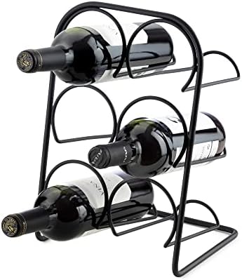Compactor 6 Bottle Wine Rack Black 20x215x335 cm