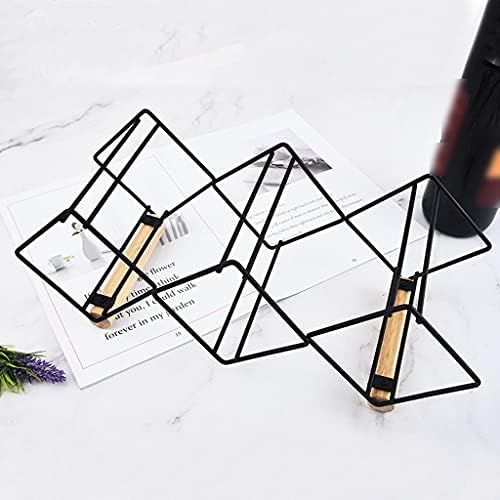 Freestanding Wine Rack for 3 Bottles with Solid Iron Frame