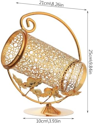UYVEIS Gold Metal Wine Rack for Cabinet Storage