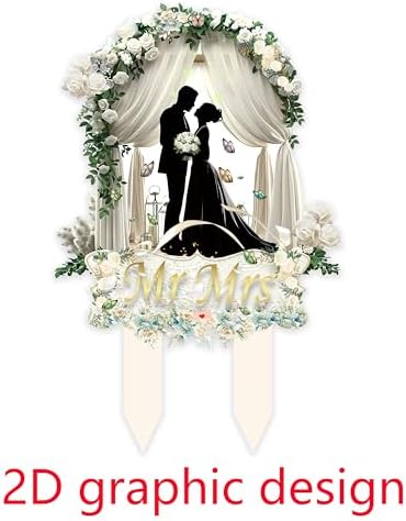 Mr and Mrs Wedding Cake Toppers for Cake Decorations