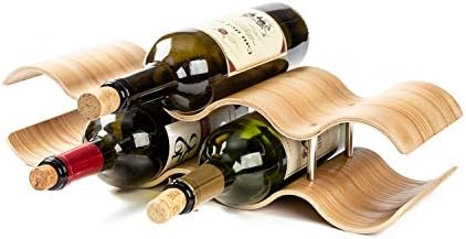 7-Bottle 2-Tier Wave Desktop Wine Rack