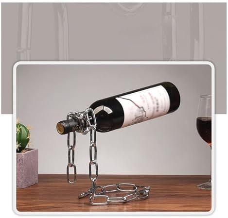 GTEFSWS Silver Freestanding Wine Rack with Suspension