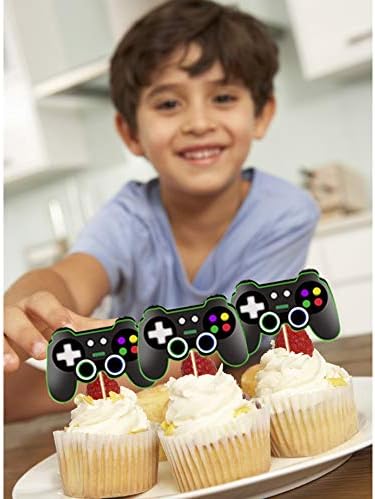 Mity Rain Video Game Controller Cupcake Toppers 24pcs