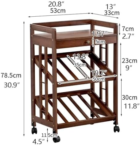 OXOAMP Freestanding Wine Rack with Wheels