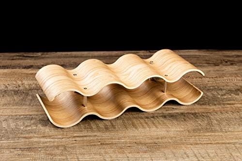 7-Bottle 2-Tier Wave Desktop Wine Rack