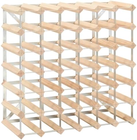 Aisifx Wine Rack for 42 Bottles Solid Pinewood