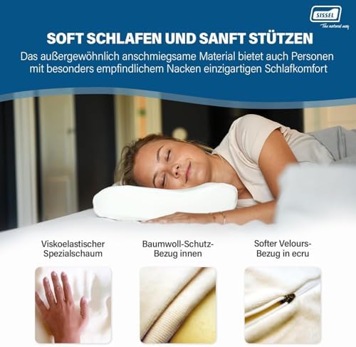 SISSEL Soft Plus Orthopedic Neck Pillow with 5-Year Warranty