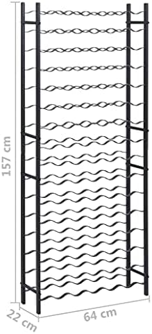 vidaXL Iron Wine Rack 96 Bottle Capacity
