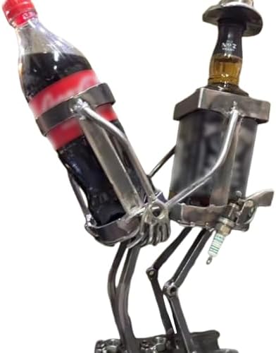 Stylish Tabletop Wine Rack - Freestanding Metal Holder for Home Use