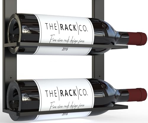 TheRackCo Wall Series - 12 Bottle Wine Rack with Opener