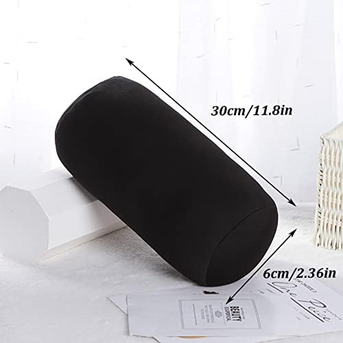 Midremer Microbead Neck Roll Pillow 118 x 63 Inch Black 1