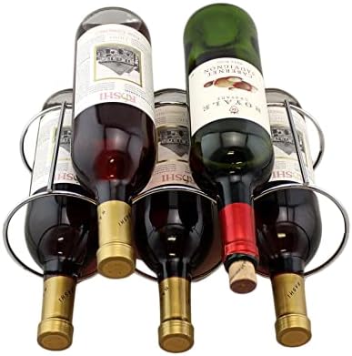 Stackable Wine Rack Bottle Holder in Silver