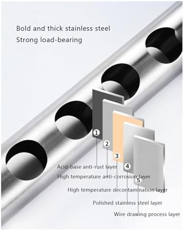 OXOAMP Wall-Mounted Wine Rack 304 Stainless Steel 12 Holes 1