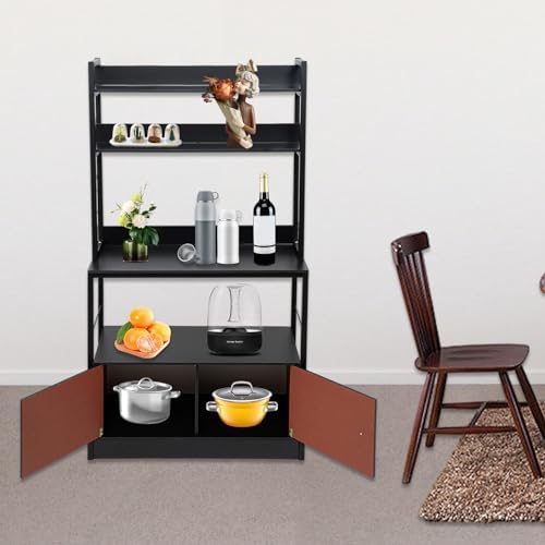 TFCFL 5-Tier Freestanding Wine Rack Black