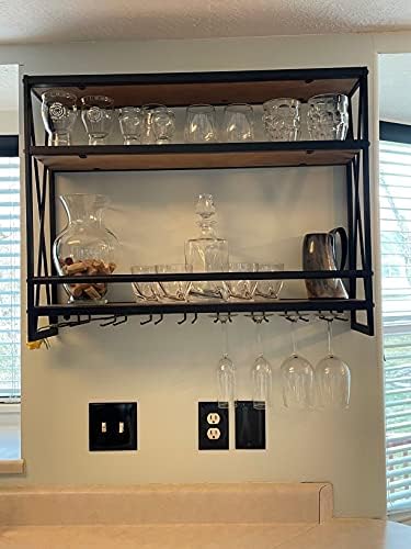 SSS Industrial Wine Rack Wall Mounted 8 Stem Holder