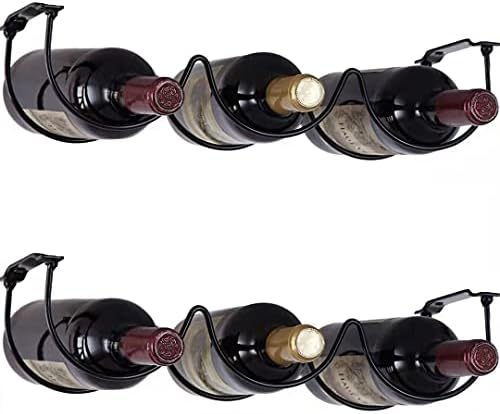 FOMANSH Wall-Mounted Wine Rack - Space-Saving Kitchen Organizer