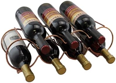 Dependable Industries Rose Gold Wine Rack - 7 Bottle Capacity