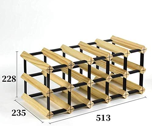 NOBIFT Wooden Wine Rack - 6 Bottle Storage Holder