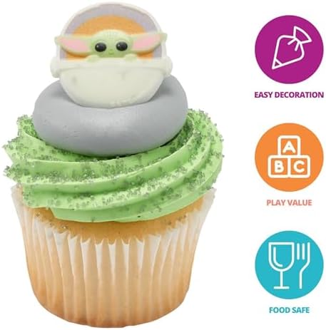 DECOPAC Star Wars The Mandalorian The Child Cupcake Rings - 24 Pack 1