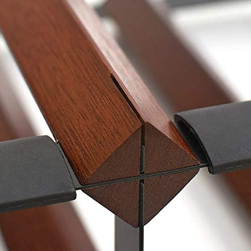 Wooden Metal Wine Rack 4-5 Bottle Capacity