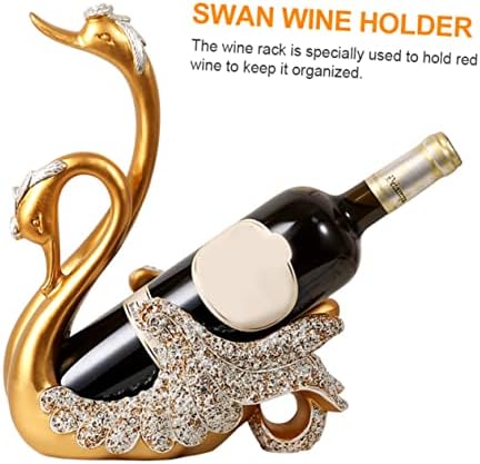 Ciieeo Resin Swan Wine Holder Elegant Display Stand
