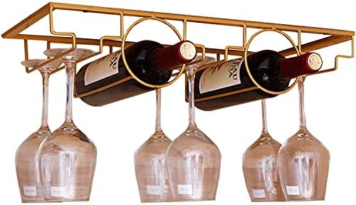 Premium Wall-Mounted Wine Rack with Glass Holder