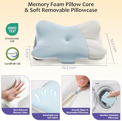 SUBCULTUREPICK Cervical Pillow for Neck and Shoulder Support